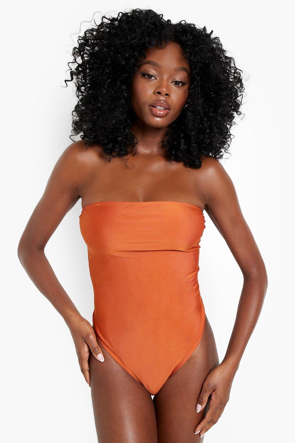 Essentials Bandeau Strap Swimsuit