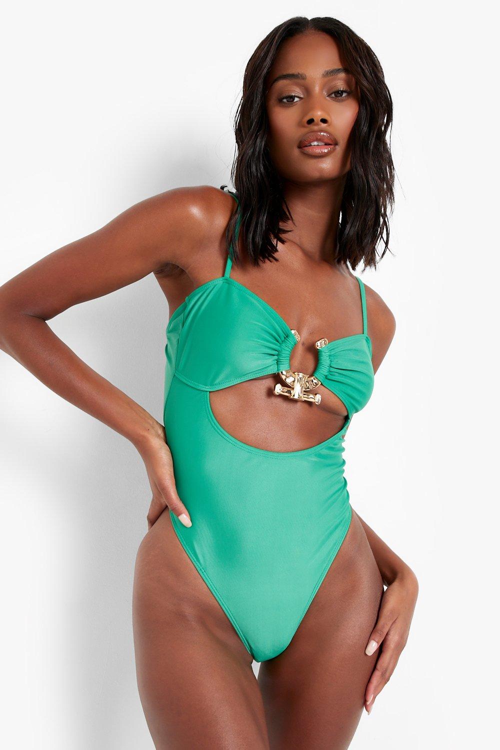 Sandrah Strappy Sexy Back One Piece Swimsuit