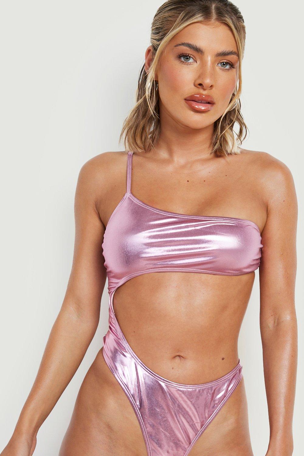 metallic swimwear