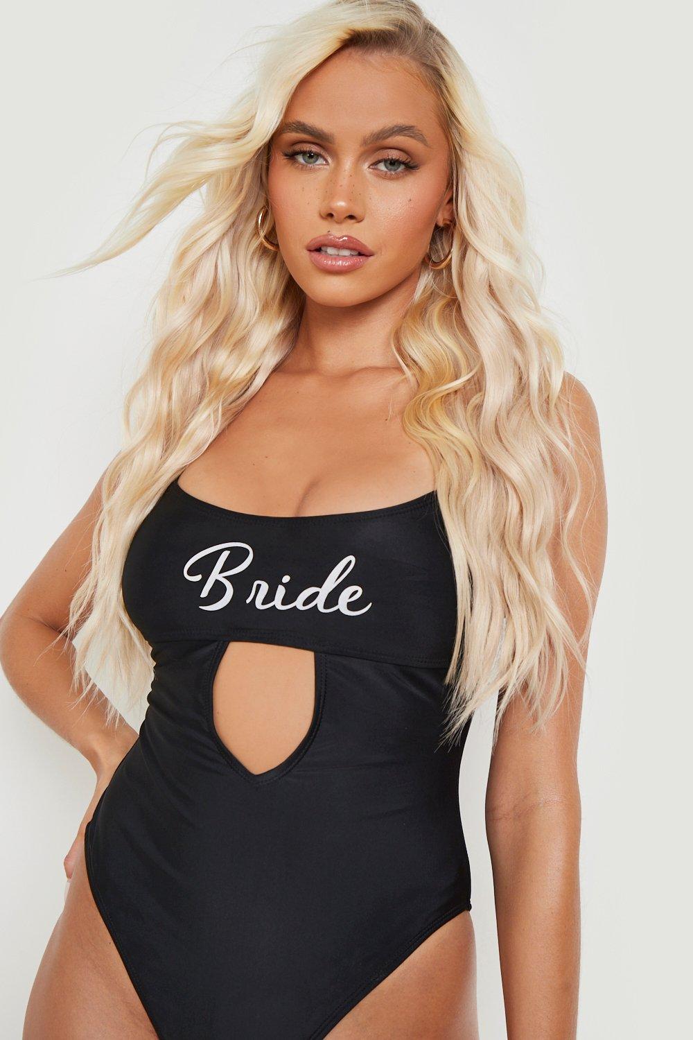 Cut Out Bride Badpak | boohoo