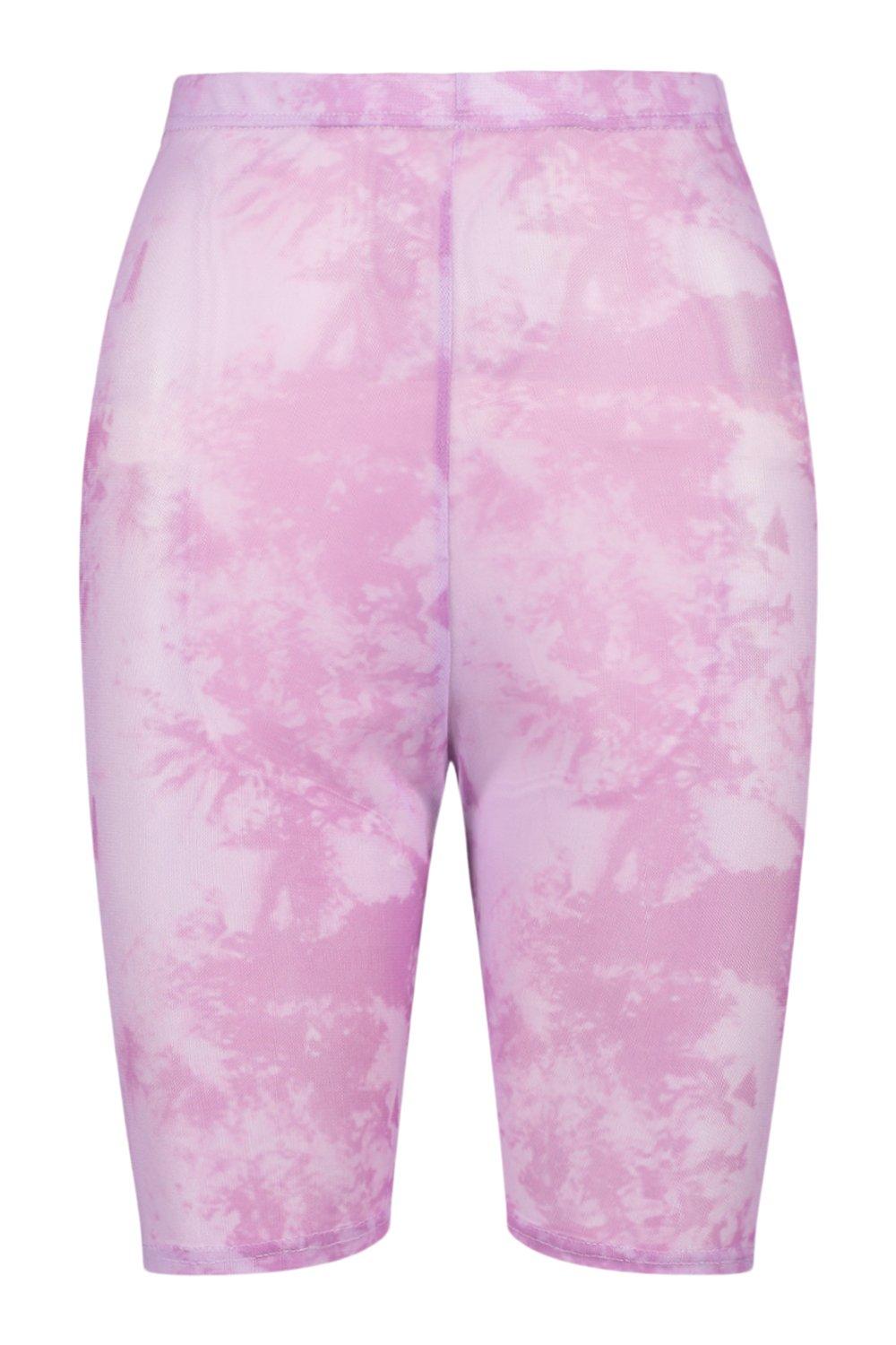 lilac biker shorts