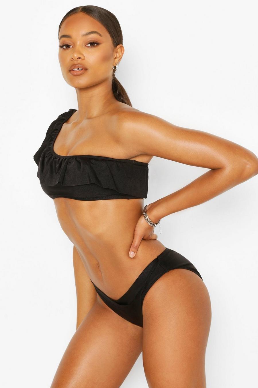 Zwart Bikinibroekje met V-voorkant image number 1