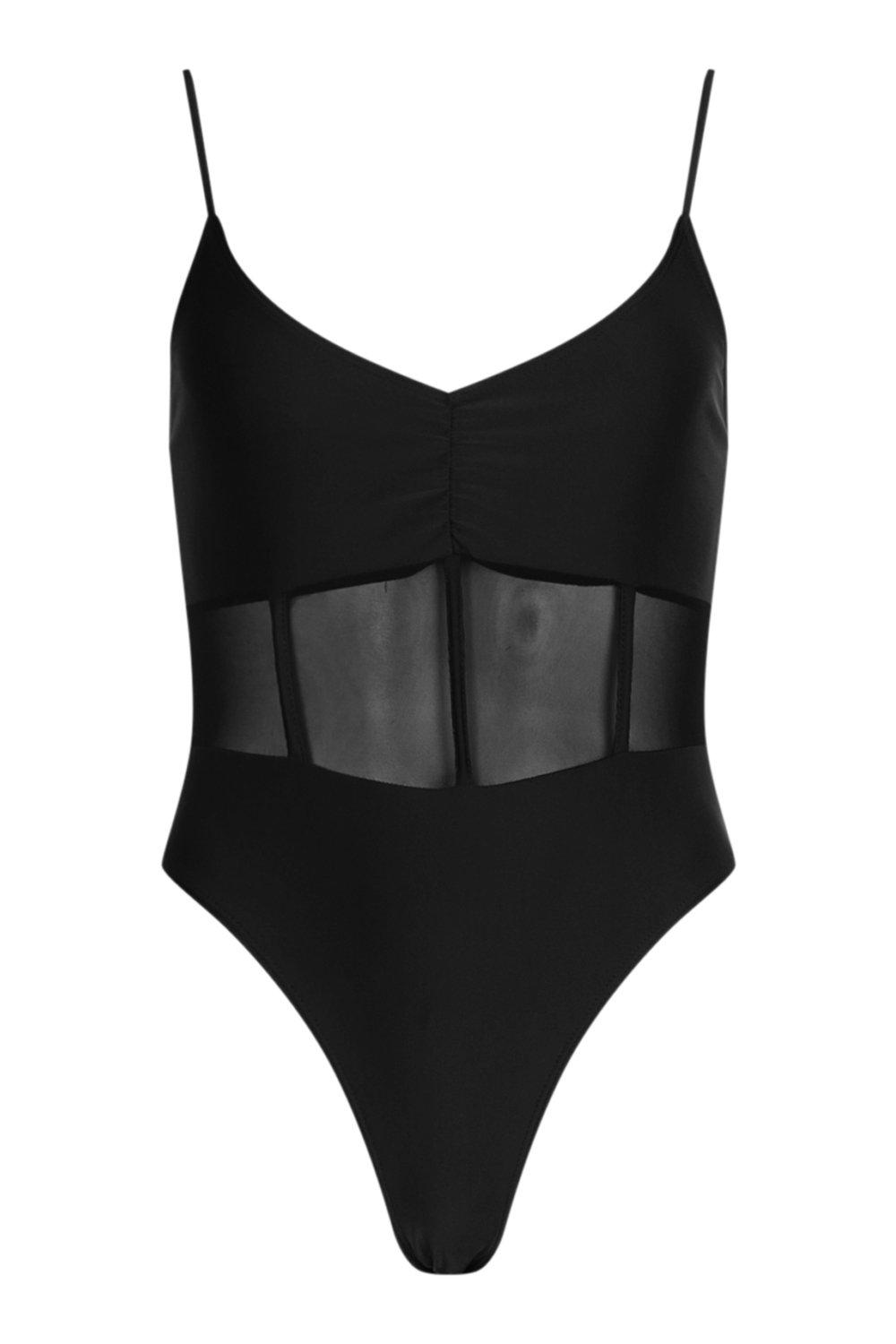 Mesh Corset Detail One Piece Swimsuit | boohoo USA Mesh Corset Detail One Piece Swimsuit | boohoo USA
