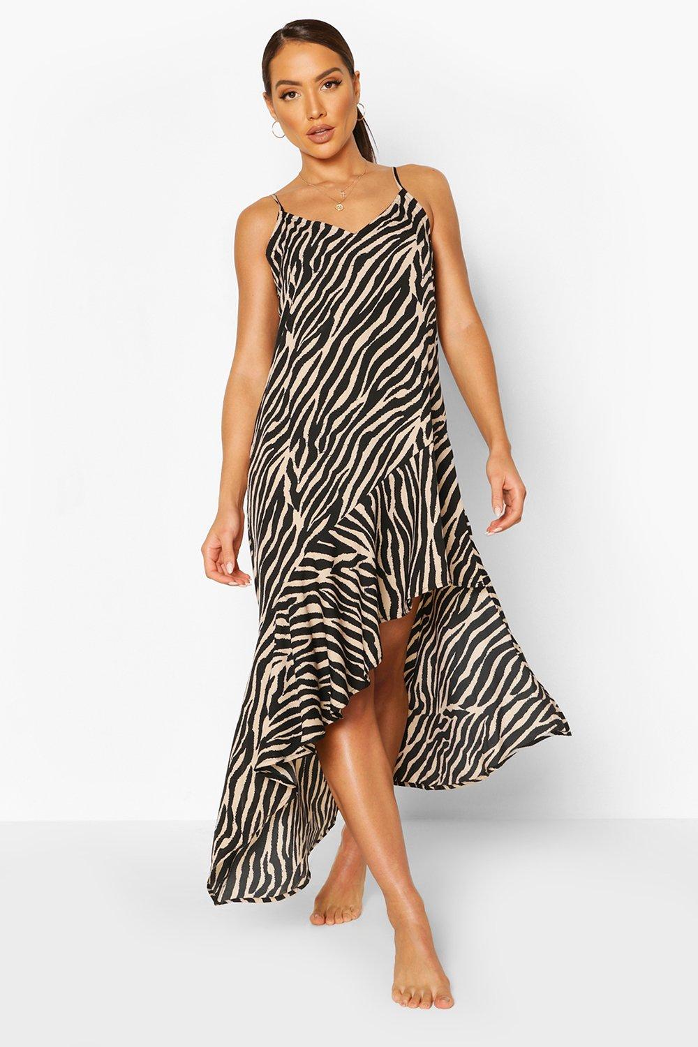 boohoo zebra dress