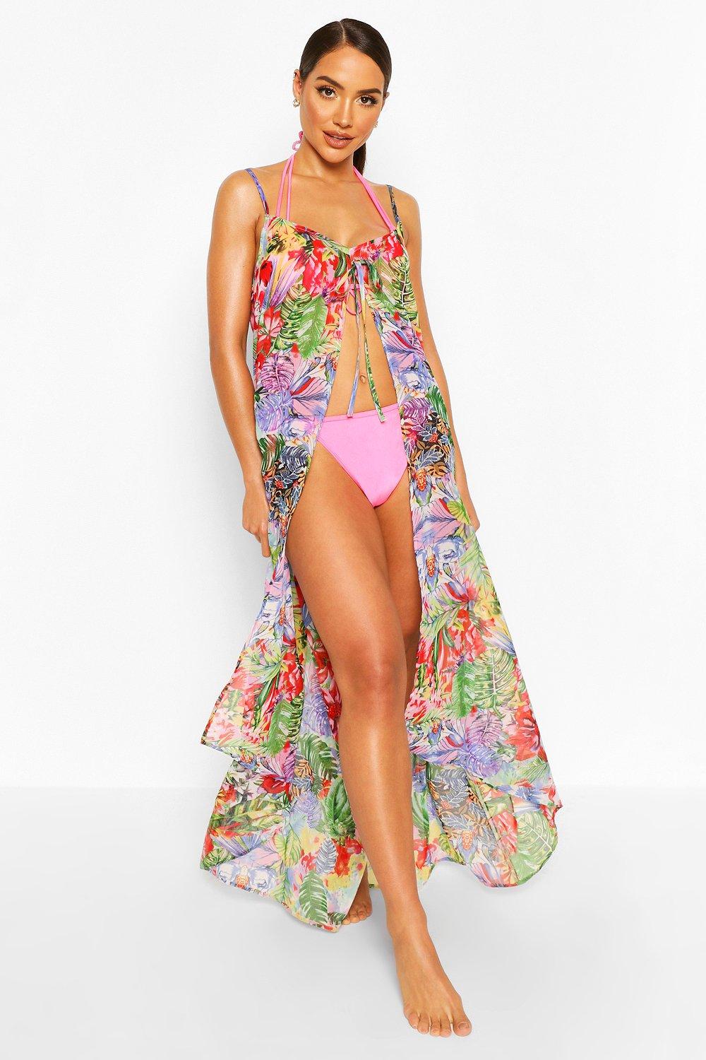 boohoo tropical dress