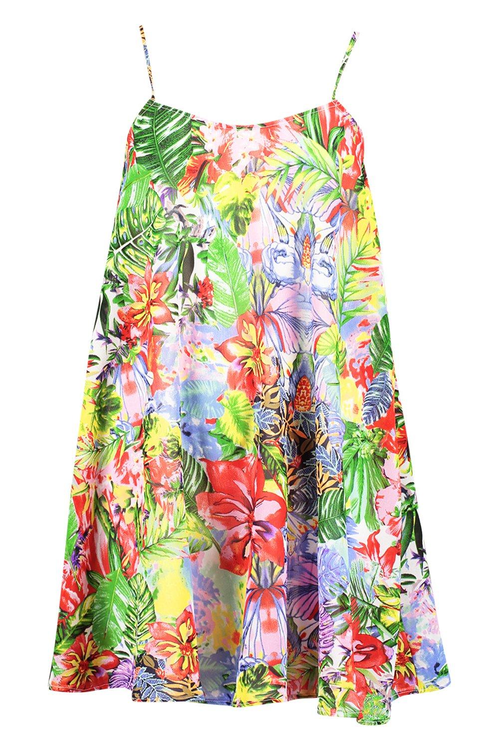 boohoo tropical dress