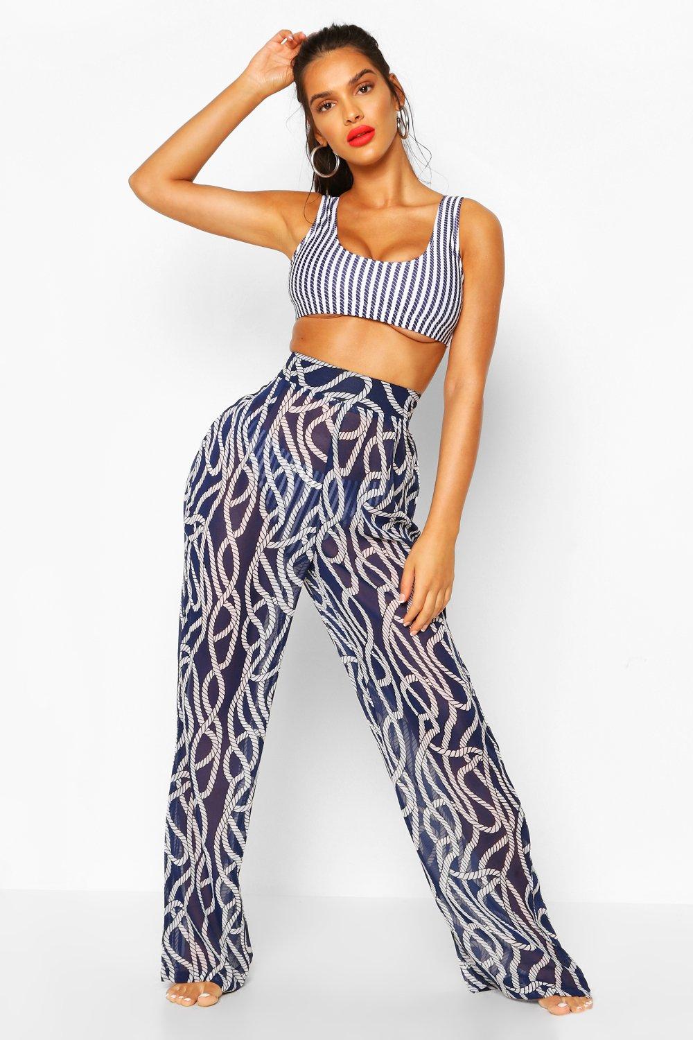 NEAT NYLON PRINT STRIPE / Beach Pants | gulatilaw.com