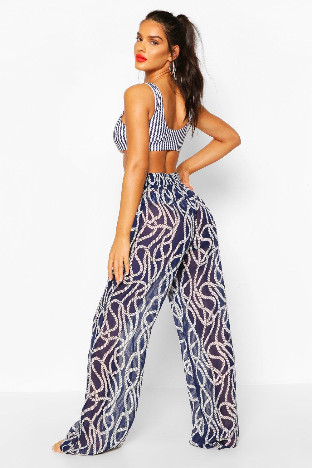 wide leg beach pants