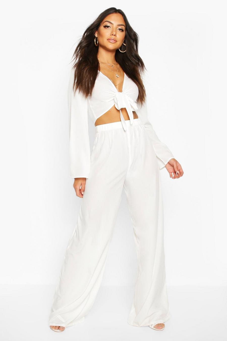 Wide Leg Beach Trousers image number 1
