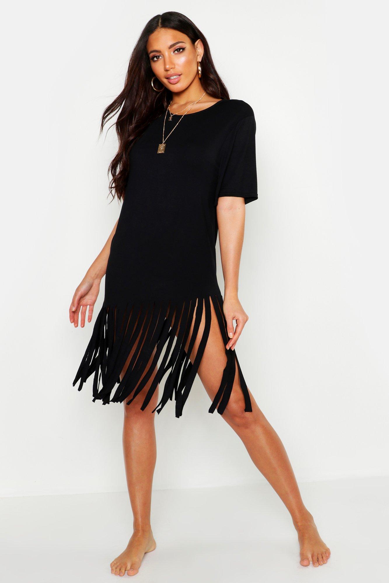 beach tassel dress