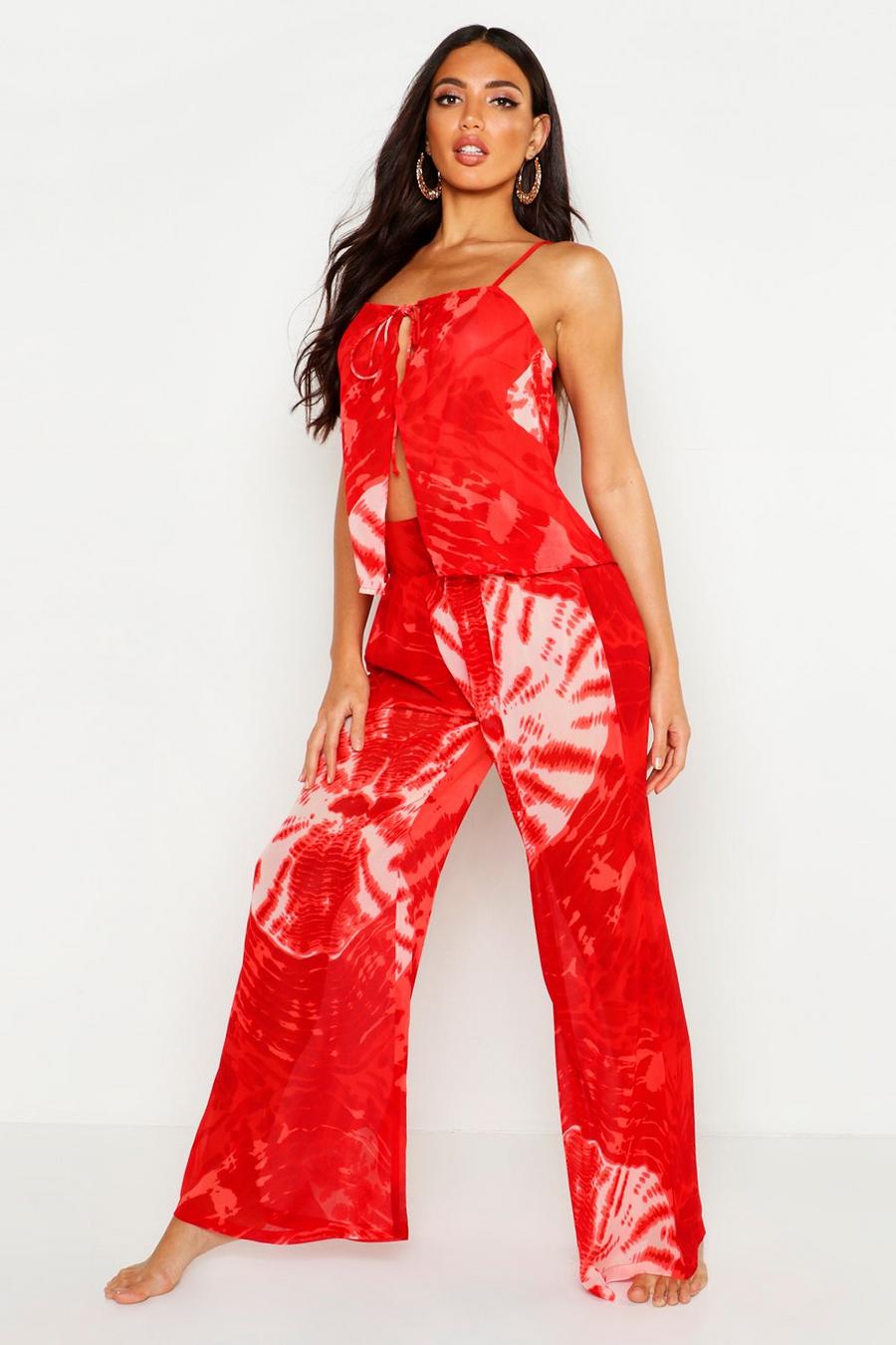 Tie Dye Trouser & Cami Beach Co-Ord image number 1