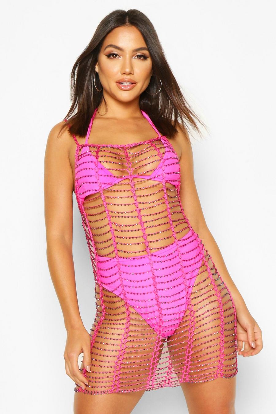 Premium Beaded Strappy Beach Dress image number 1