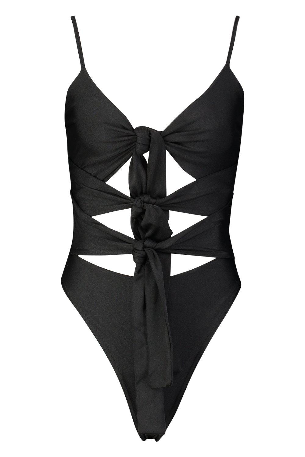 Knot front cheap bathing suit