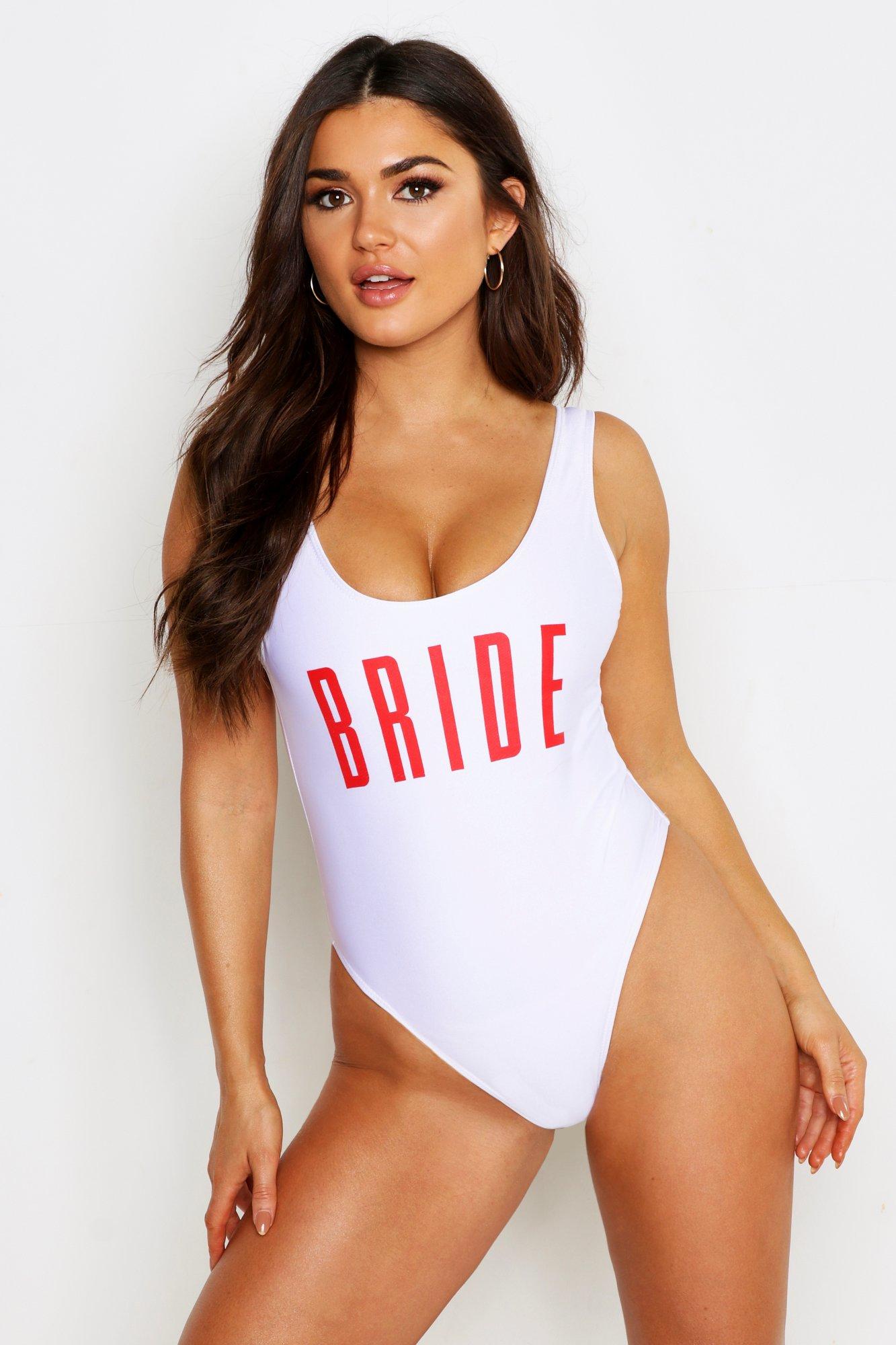 boohoo bride swimsuit