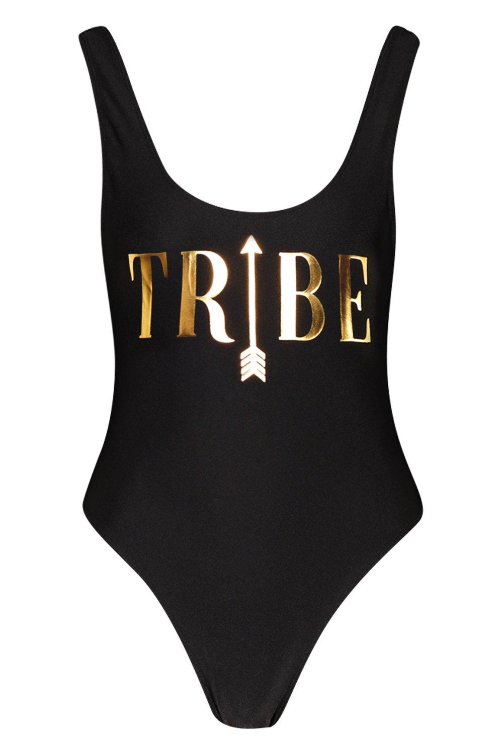 black bride tribe swimsuit