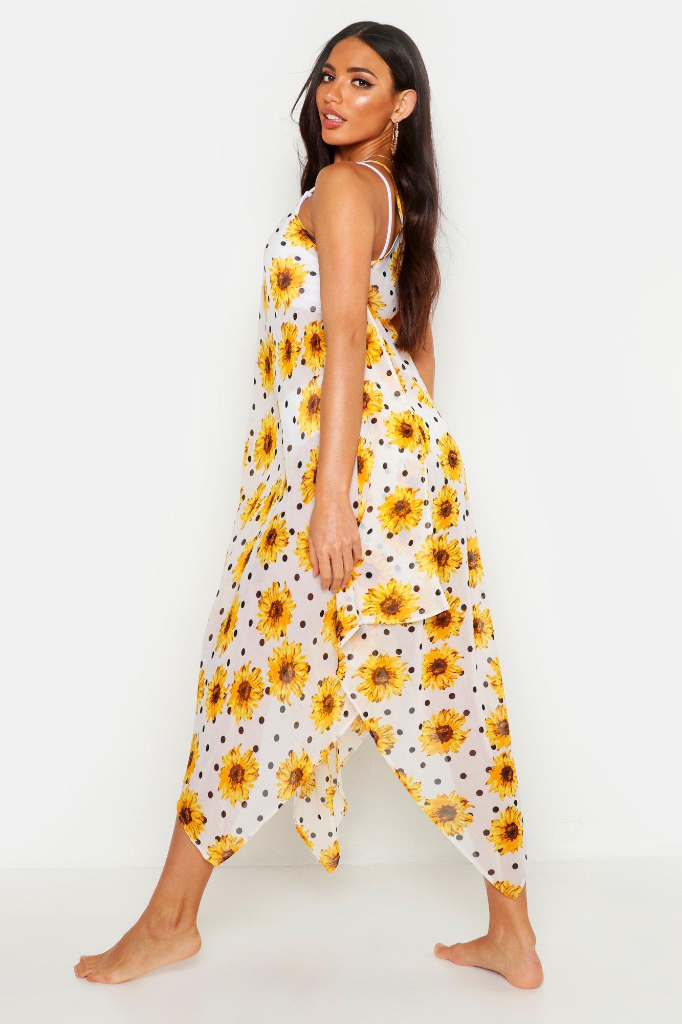 boohoo sunflower dress