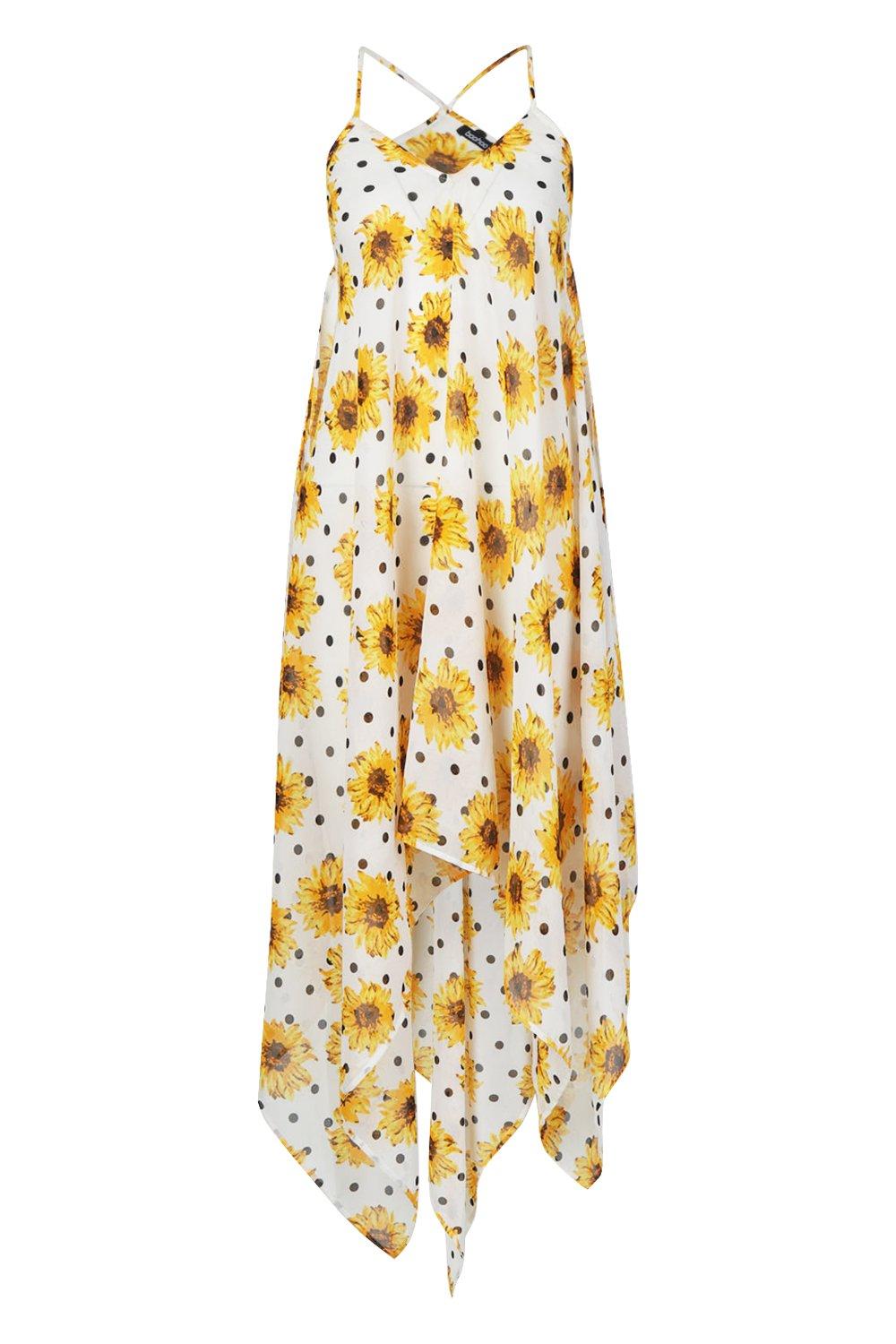 boohoo sunflower dress