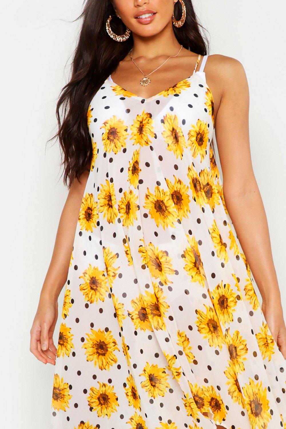 boohoo sunflower dress