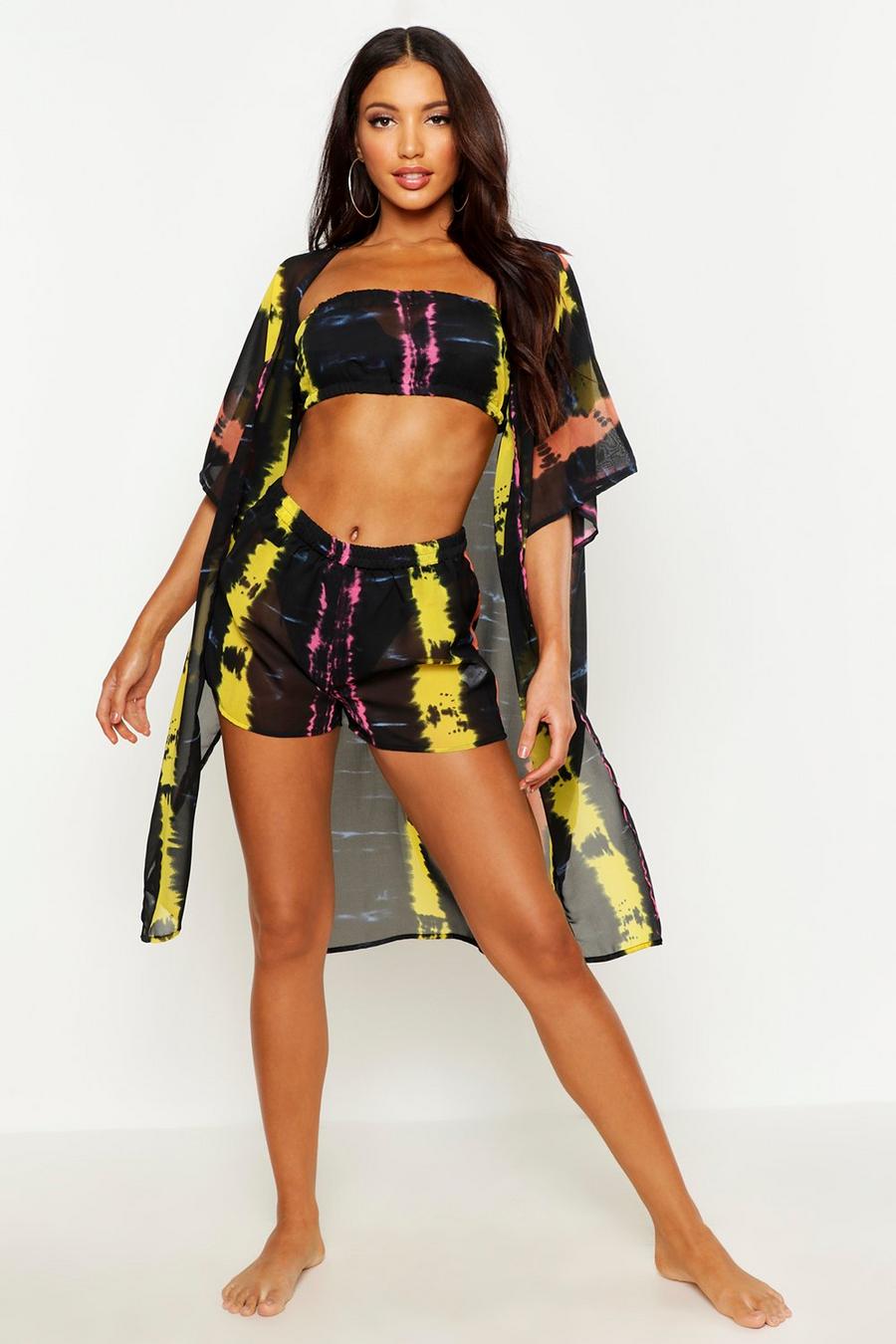 Tie Dye 3 Piece Beach Co-Ord Set image number 1