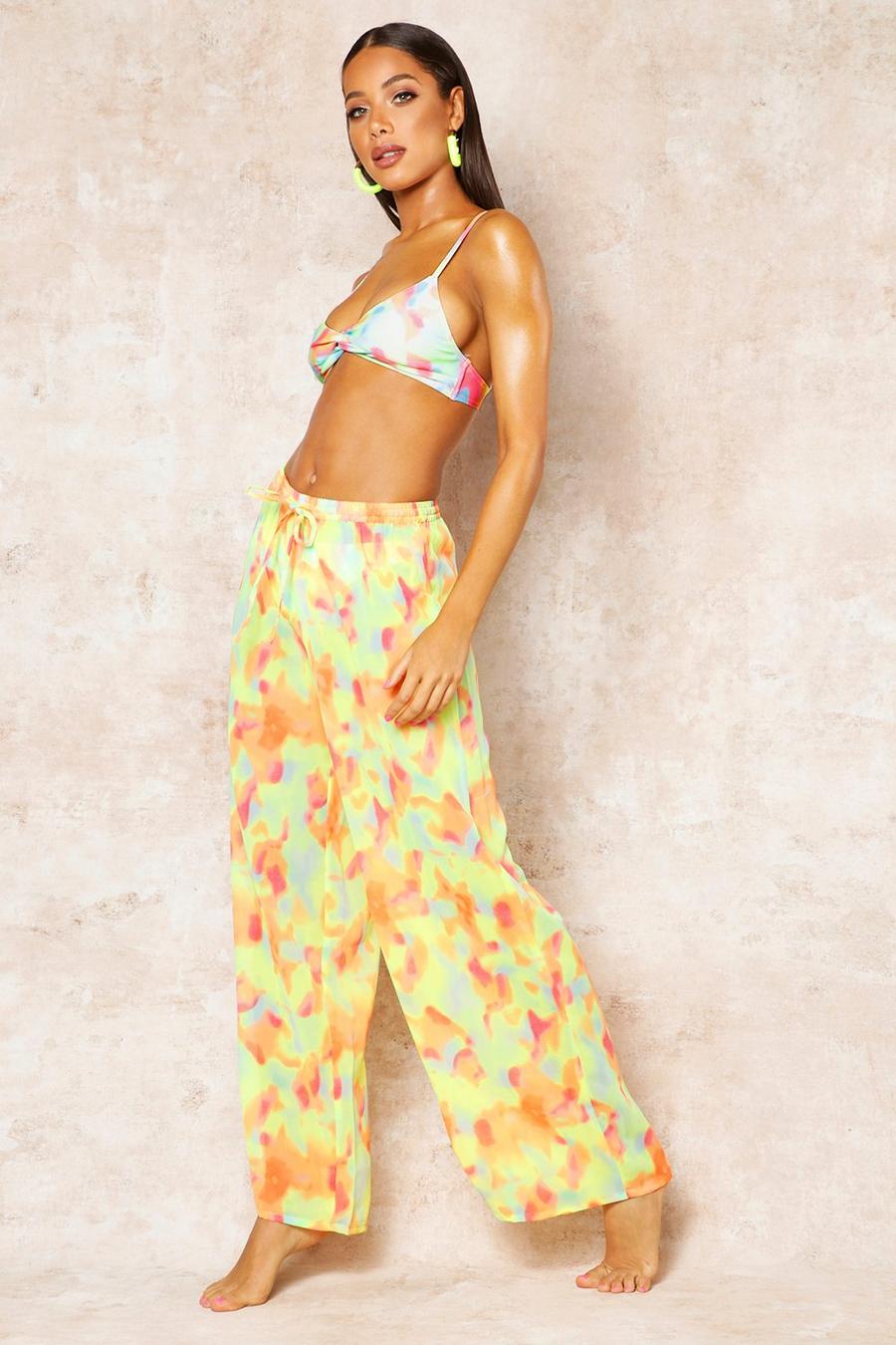 Pantalones de playa desteñidos, Multicolor image number 1