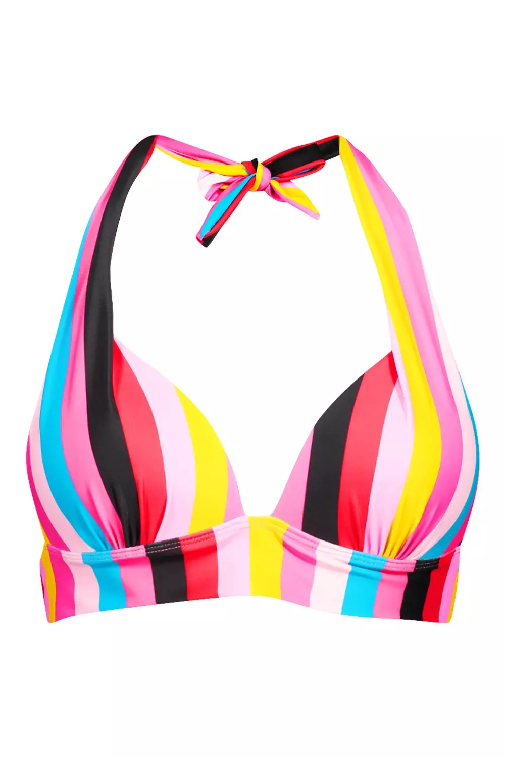 Mix & Match Rainbow Stripe Push Up Bikini Top alternative image