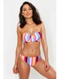 Pink Mix & Match Rainbow Stripe Underwired Bikini Top