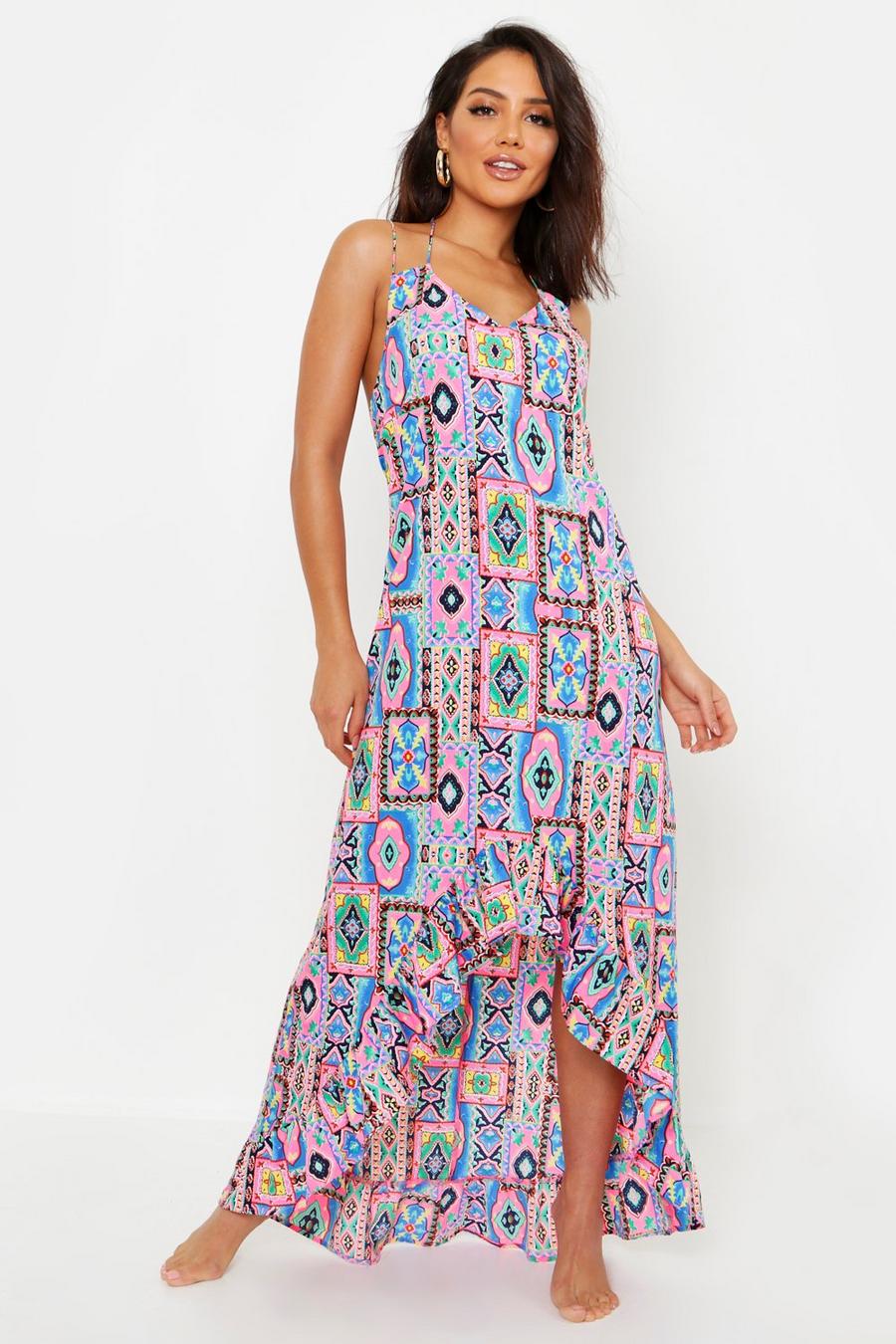 Neon Paisley Eclipse Maxi Dress image number 1