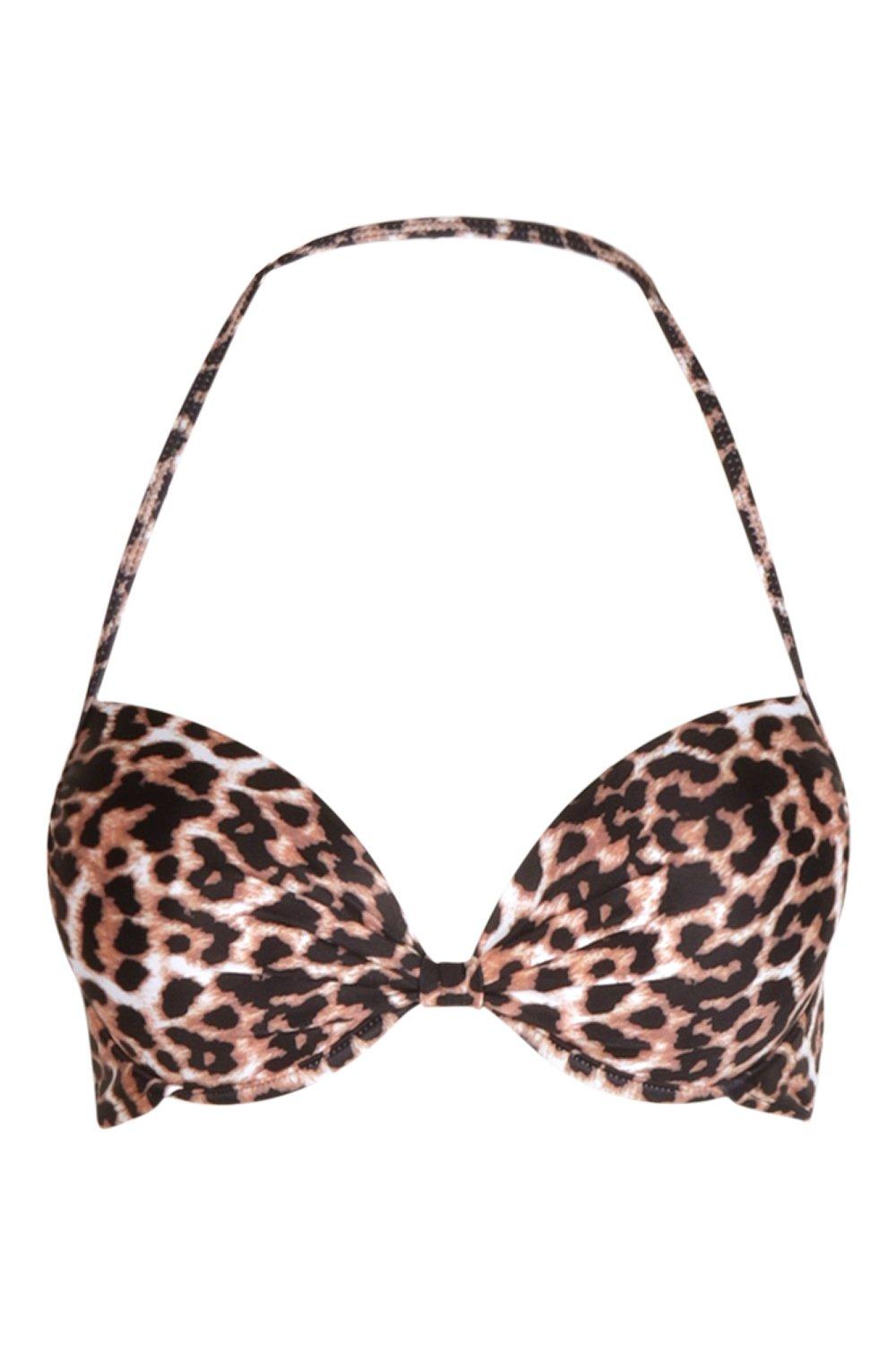 leopard swim top