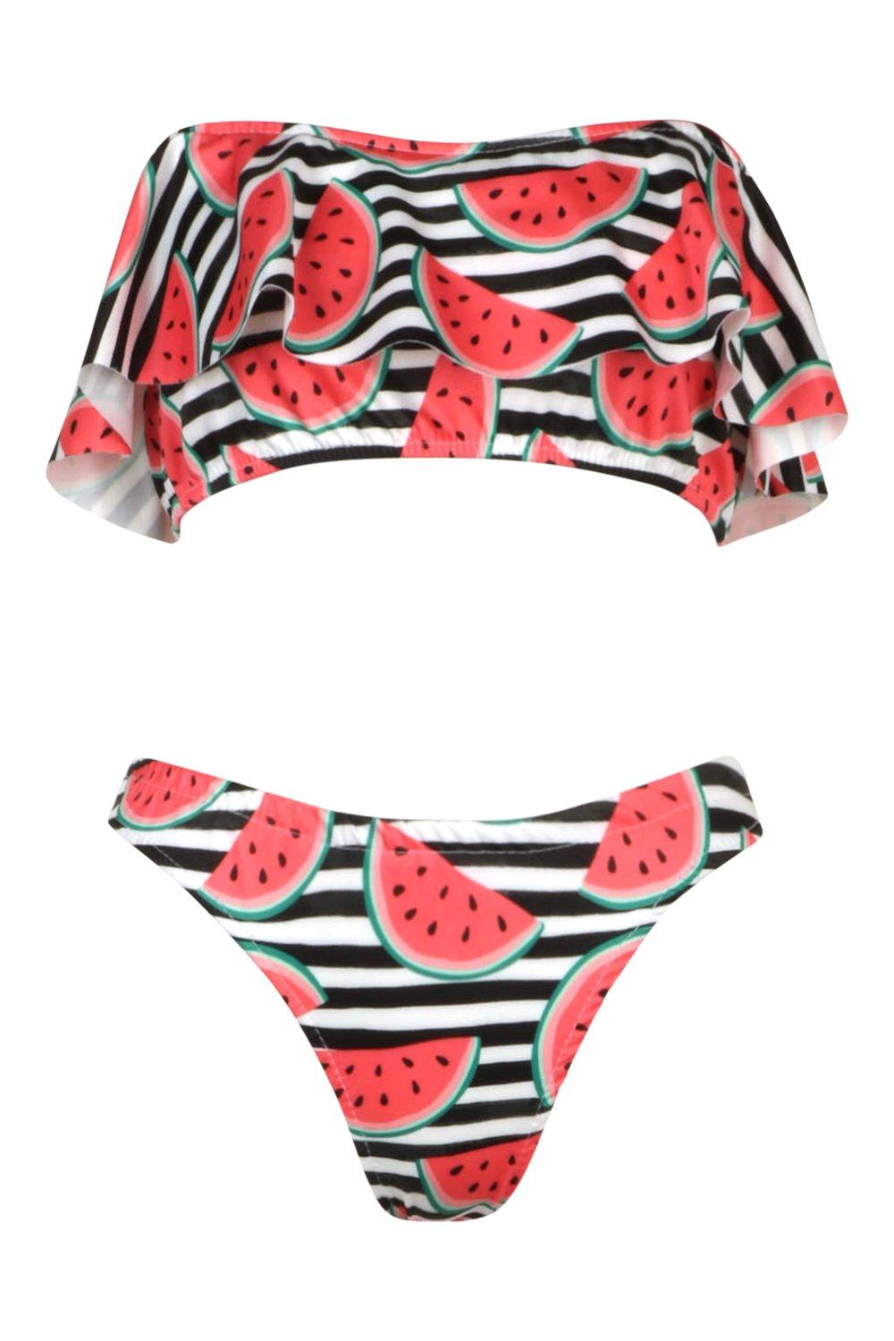 Boohoo cheap watermelon bikini