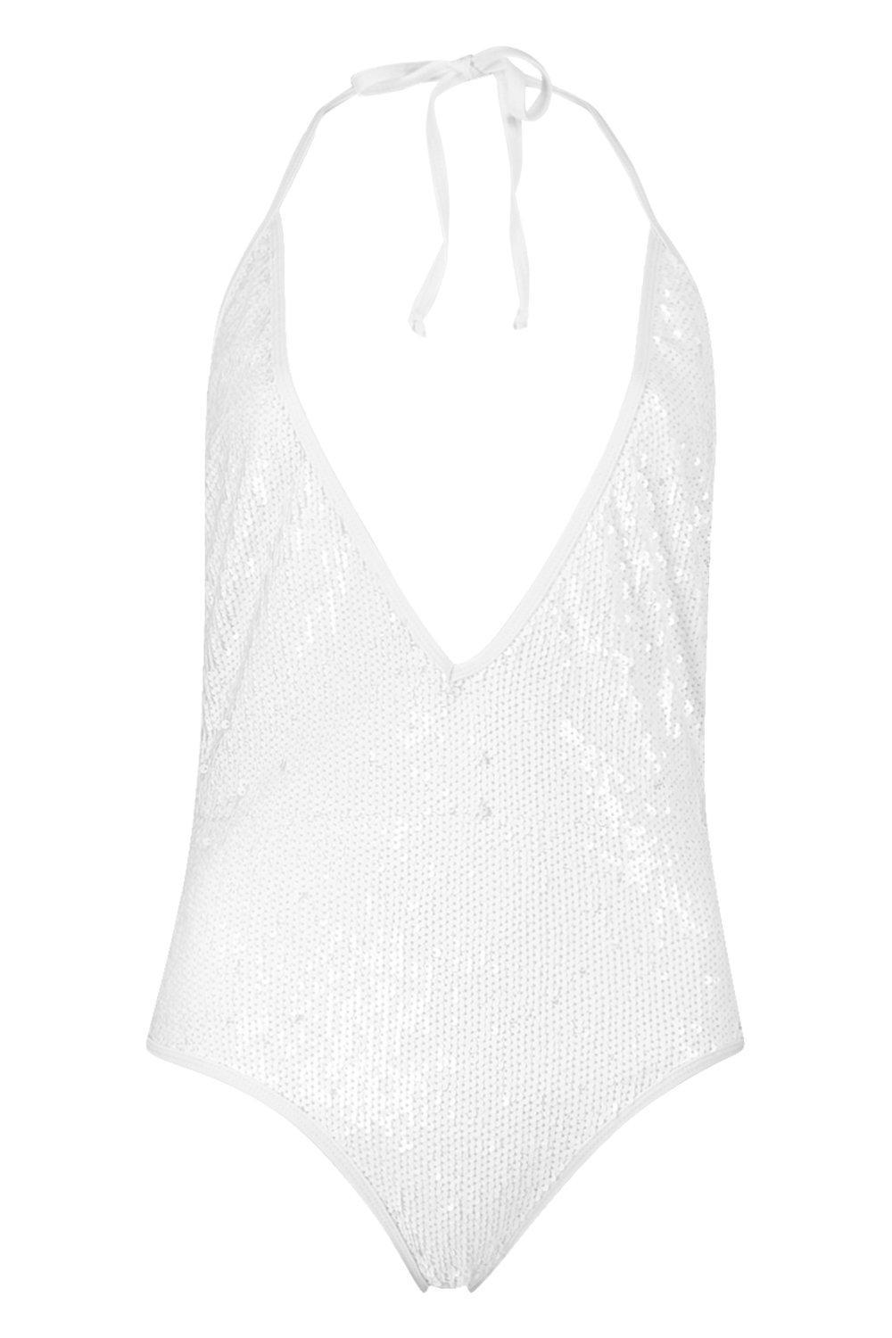 White store sequin swimsuit