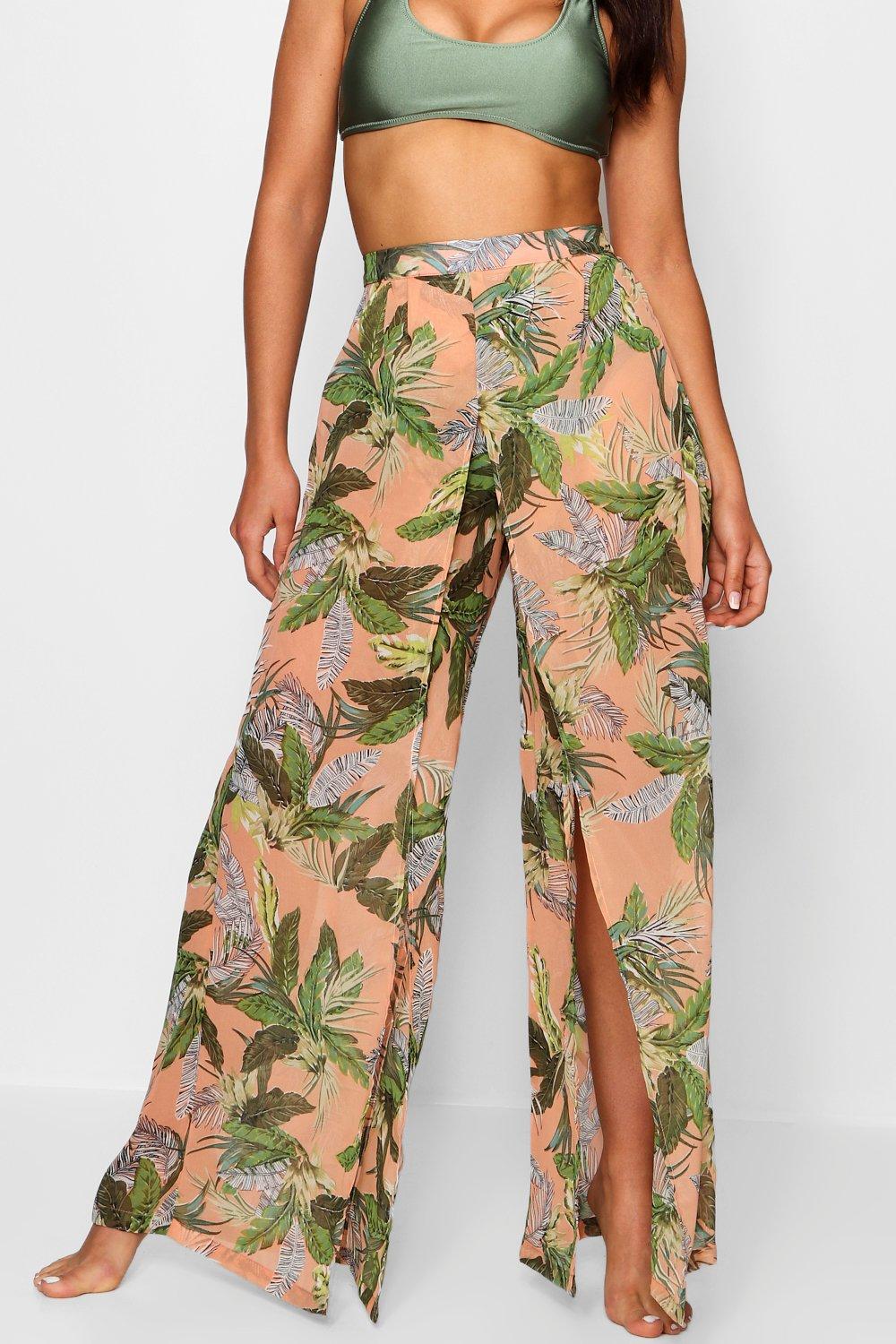 Pantalon imprimé best sale tropical femme