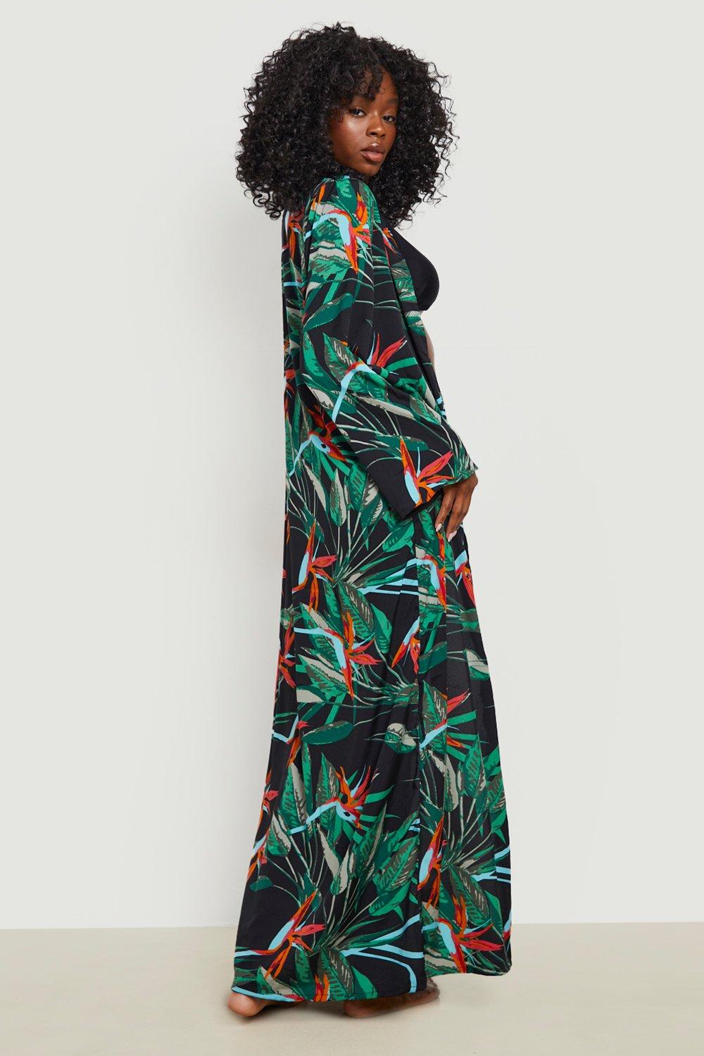 Tropical hotsell kimono dress