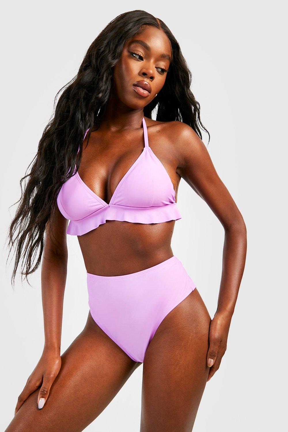 Pink high waisted store bikini set