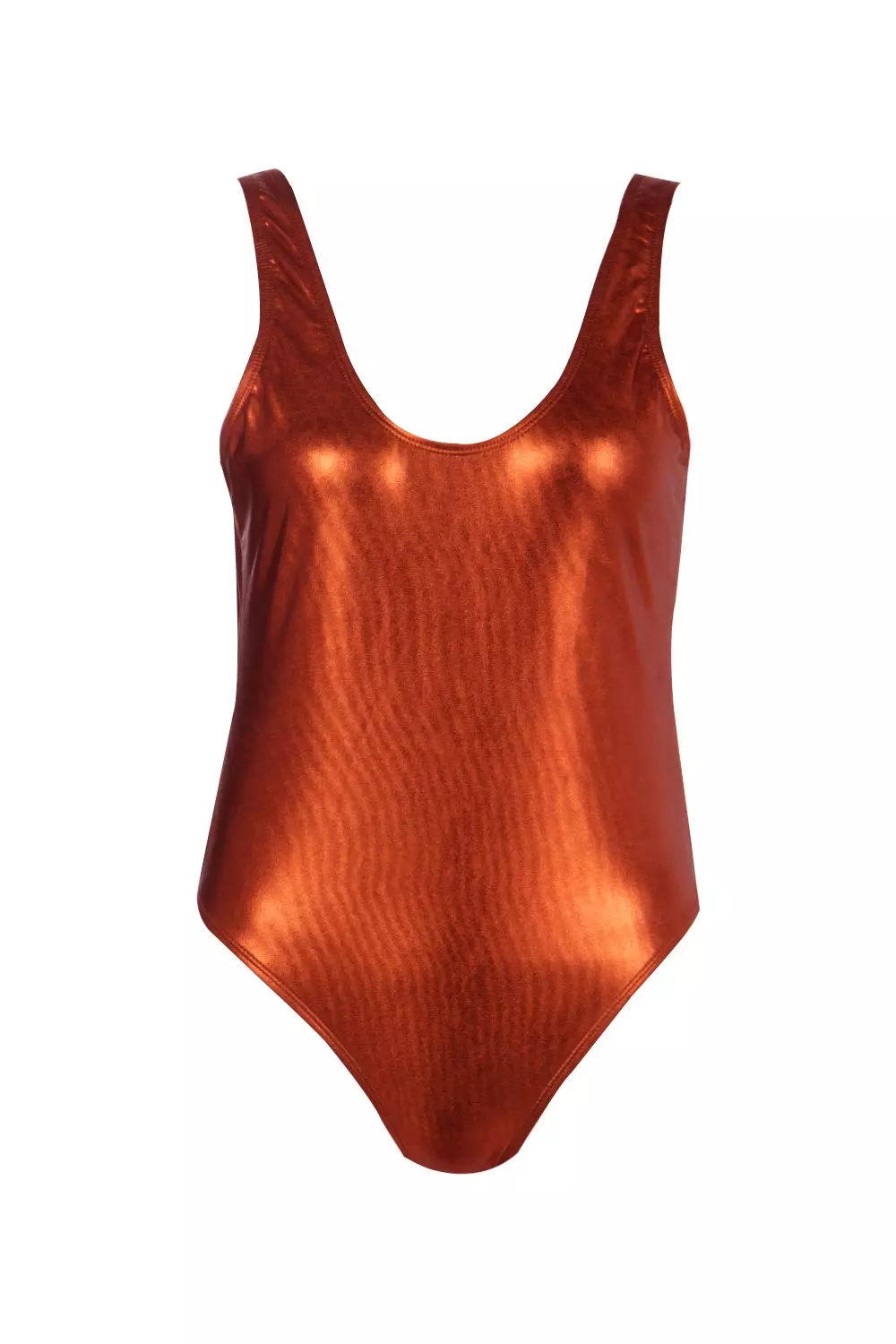 Copper cheap metallic swimsuit