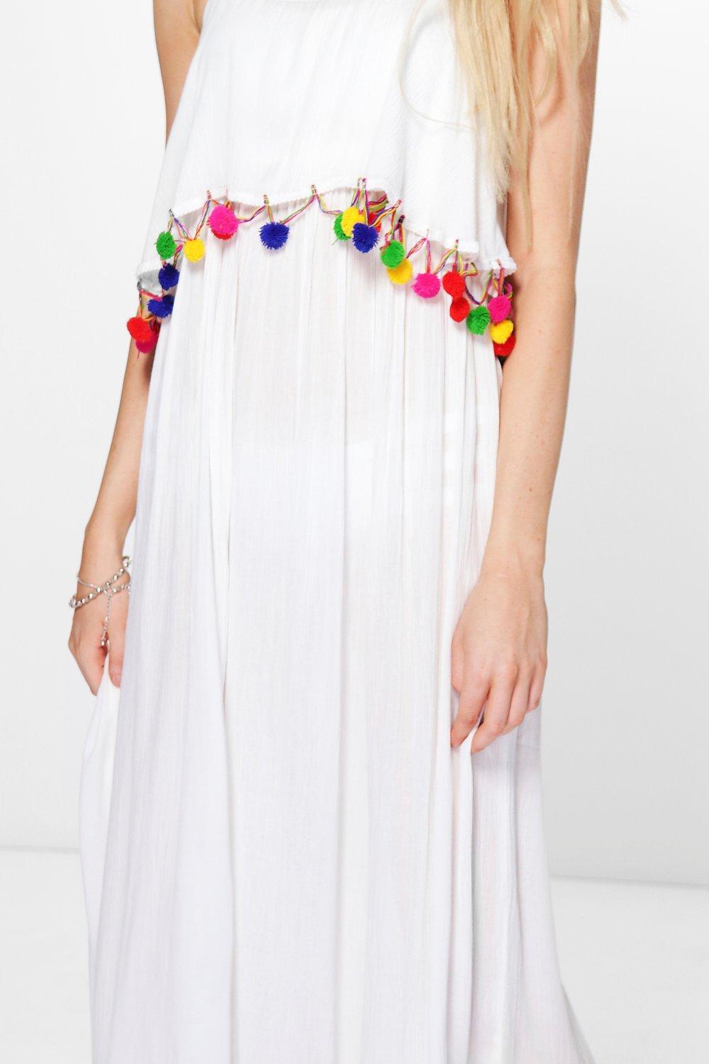 Boohoo pom 2025 pom dress