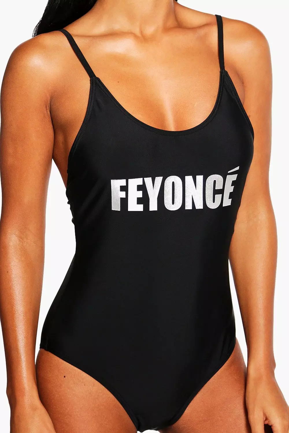 Jamaica Feyonce Slogan Scoop Swimsuit