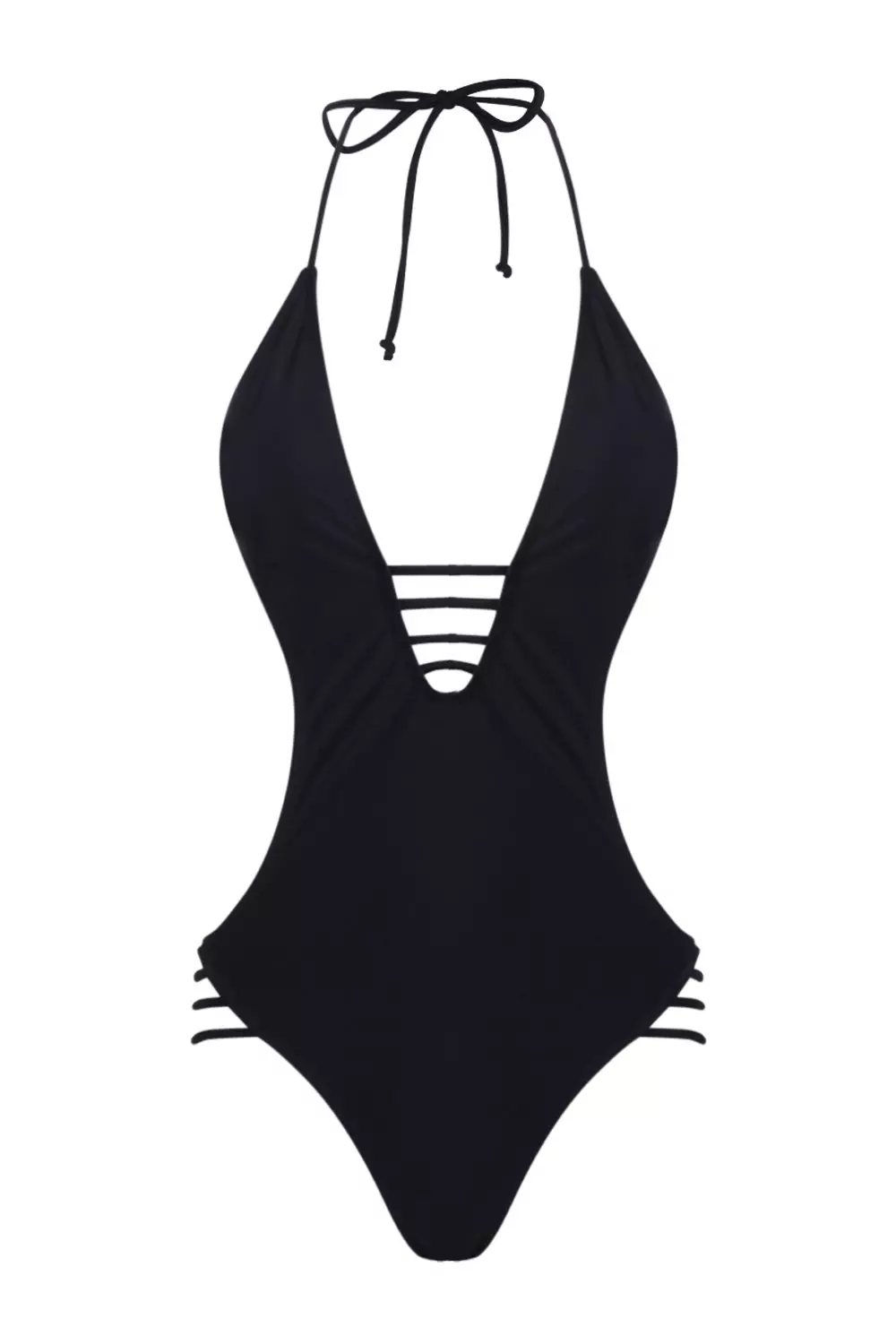 Herrnalise Womens Backless Swimsuits Two Piece SwimwearHigh-Waisted  Backless Beachwear Solid Bikinis Tops Khaki 