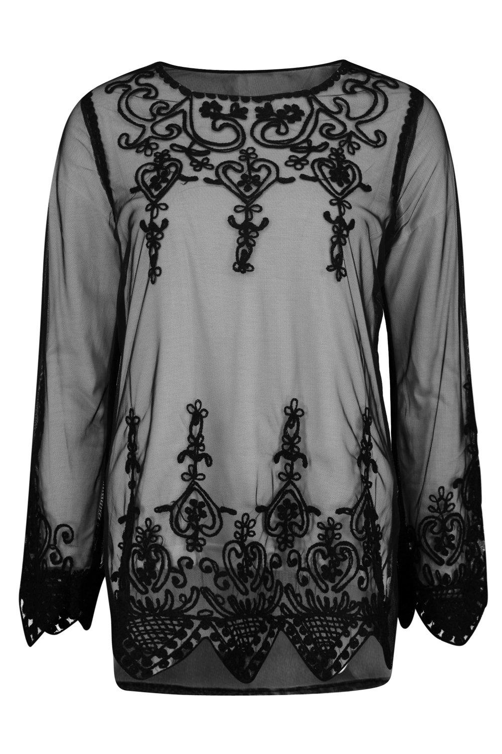 long sleeve beach kaftan