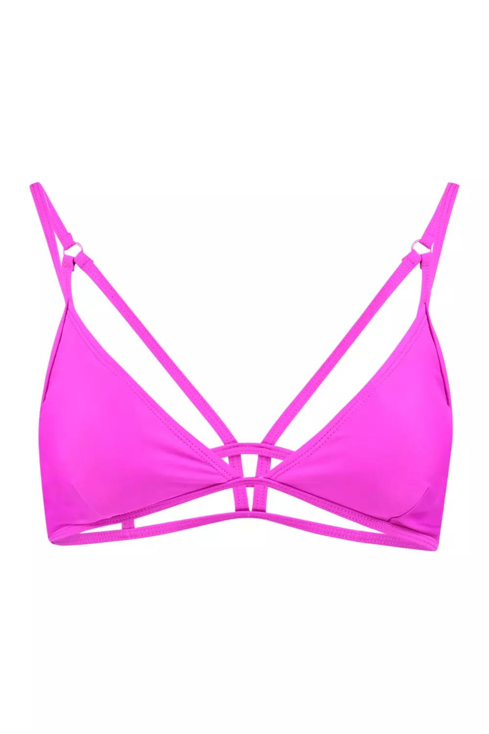 Purple Melbourne Mix And Match Caged Triangle Bikini Top alternative image