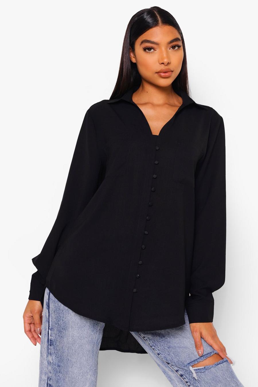 Black Tall - Skjorta med knappar image number 1