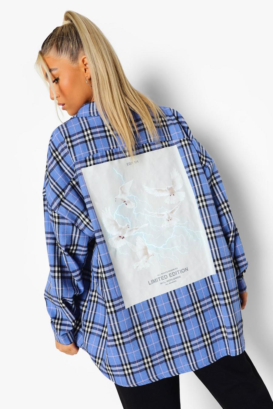 Tall Graphic Back Flannel Shirt image number 1