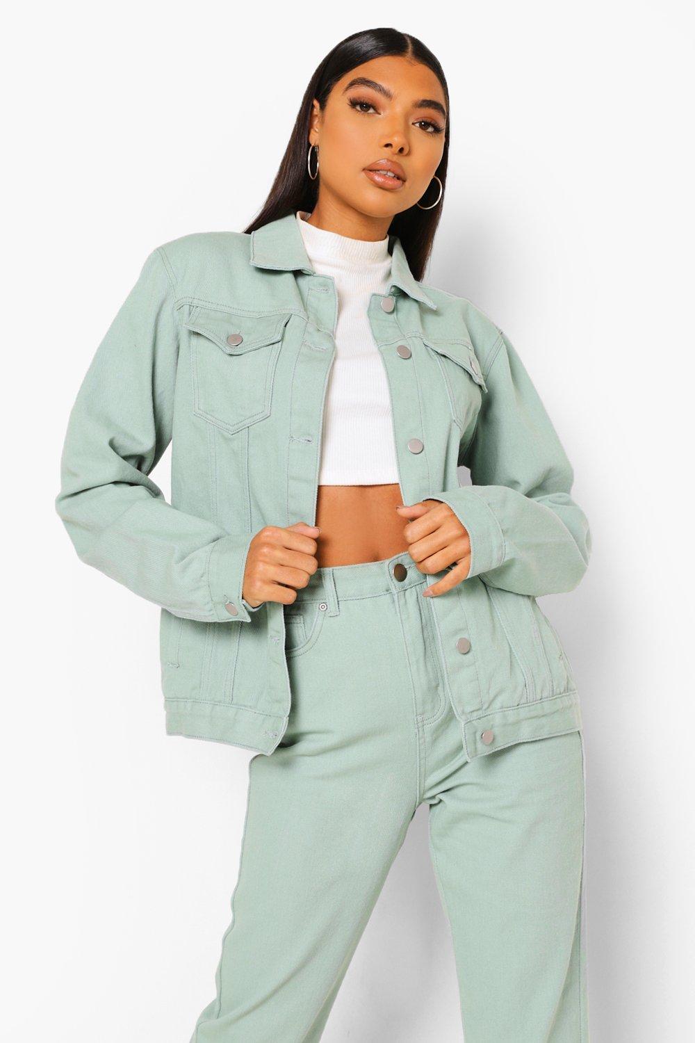 Mint denim outlet jacket