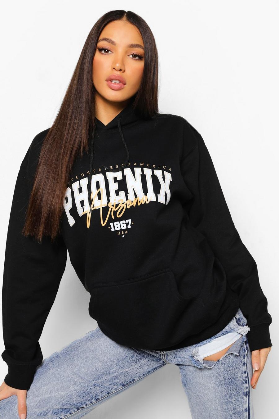 Black Tall - "Phoenix" Oversize hoodie image number 1