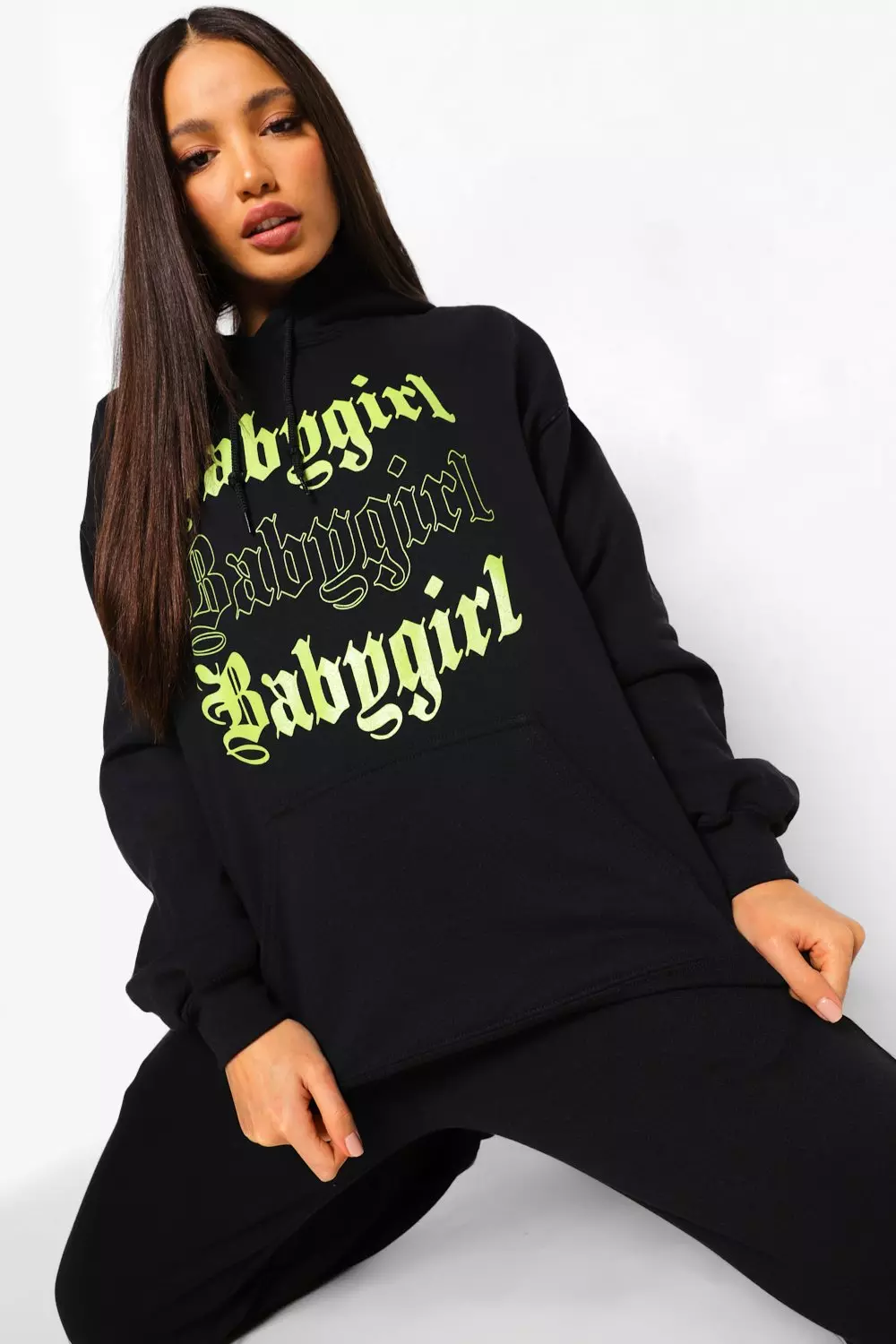 Baby girl slogan hot sale hoodie