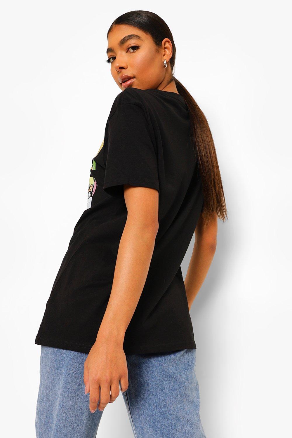 Women\'s Black Looney | Tall Boohoo T-shirt UK License Tunes