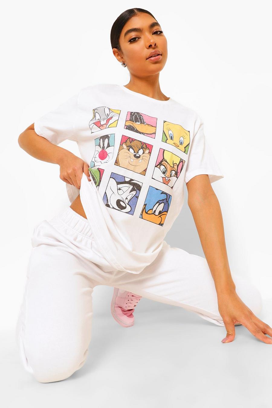 White Tall Gelicenseerd Looney Tunes T-Shirt image number 1