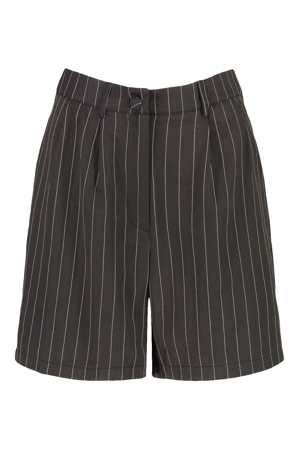 Pinstripe top shorts womens