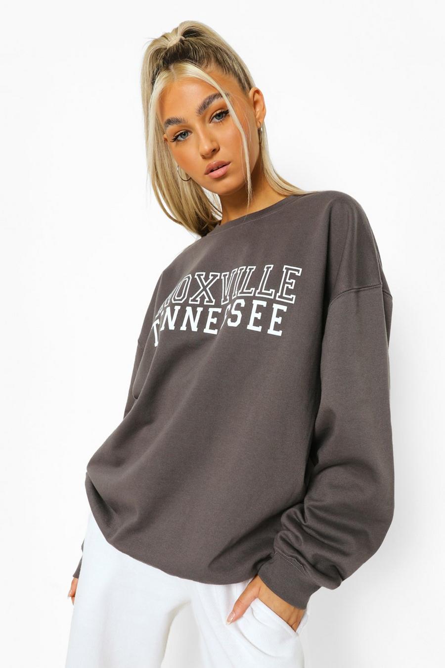 Charcoal Tall - "Knoxville" Oversize sweatshirt image number 1