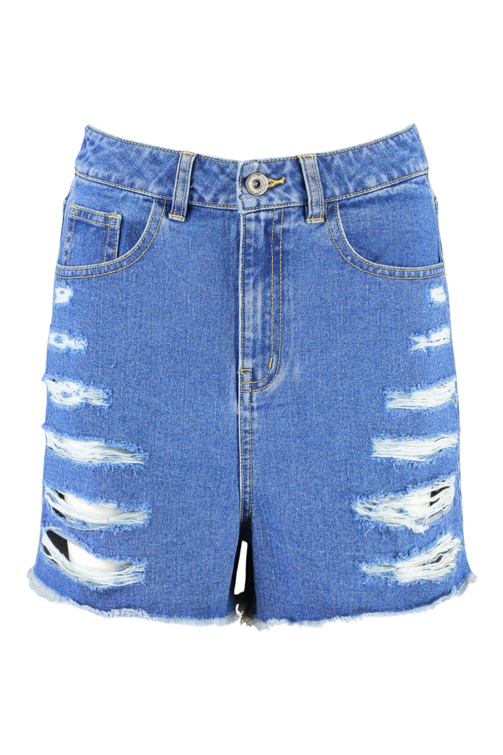 Tall Laddered High Waist Denim Mom Short