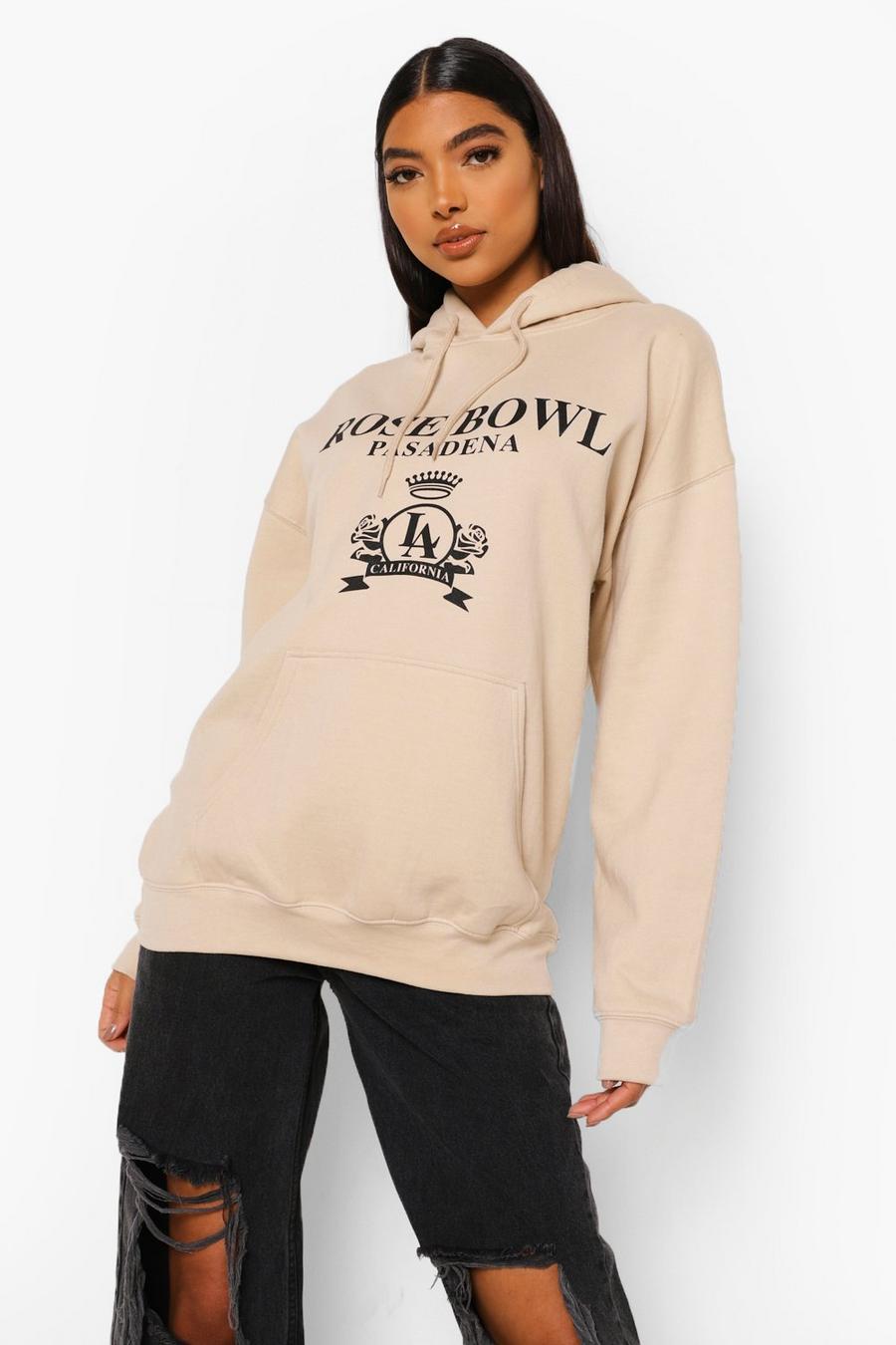 Zand Tall hoodie met Rose Bowl college-print image number 1